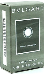 BVLGARI POUR HOMME EAU DE PARFUM MINI SPLASH FOR MEN 0.17 Oz / 5 ml TRAVEL SIZE!