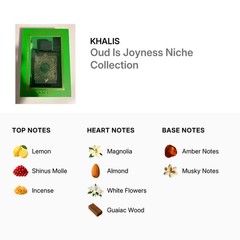 Khalis Men’s Oud Is Joyness Niche Collection EDP Spray 3.4 oz Fragrances