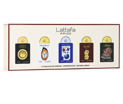 Lattafa Pride Gift Set Box 03 5x20ml Travel Spray Set Nebras Art of Wood