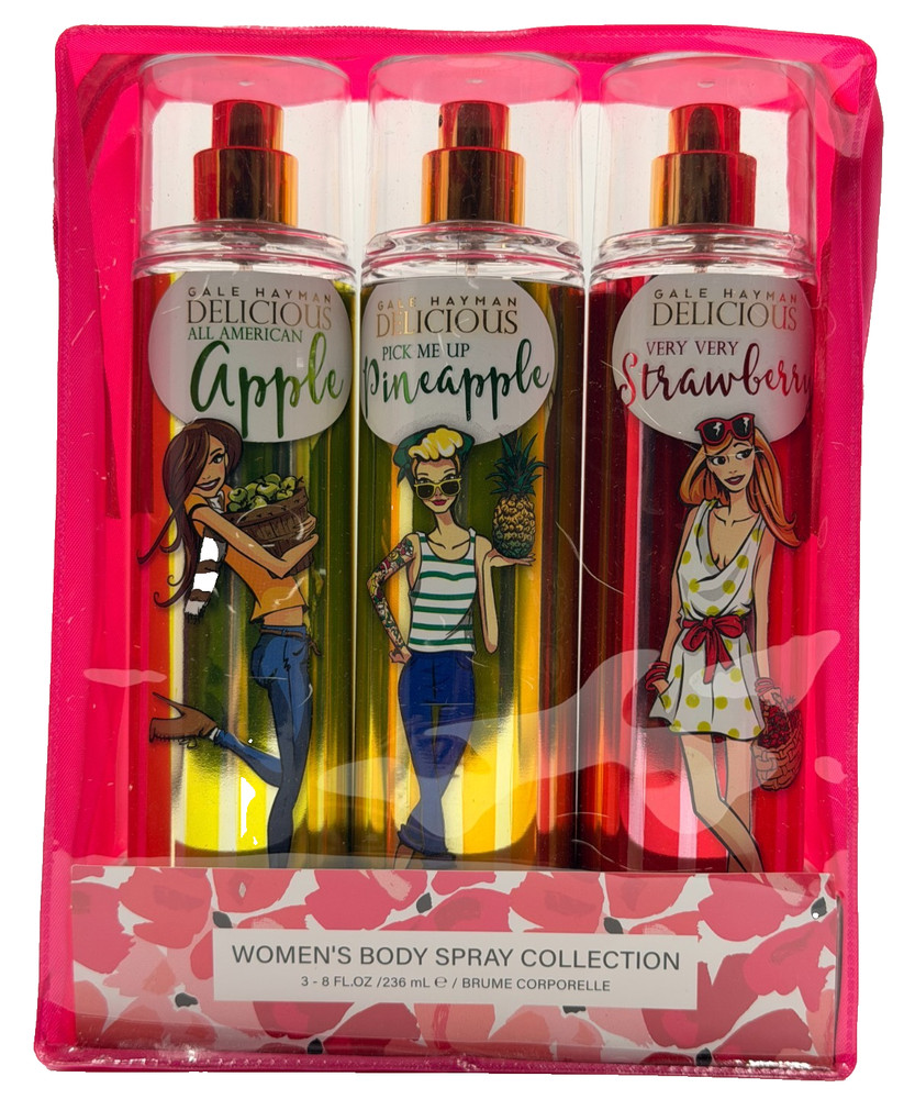 Delicious Women’s Body Mist 3Pc-8 FL.oz/236 ml e Apple + More