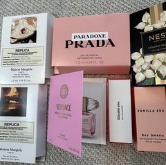 NEW Fragrance Sample Lot Women Prada Versace Glossier Boy Smells Replica Nest