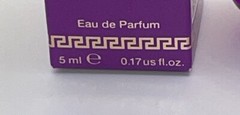 Versace Pour Femme Dylan Purple for Women 0.17 oz EDP Mini Splash Italy
