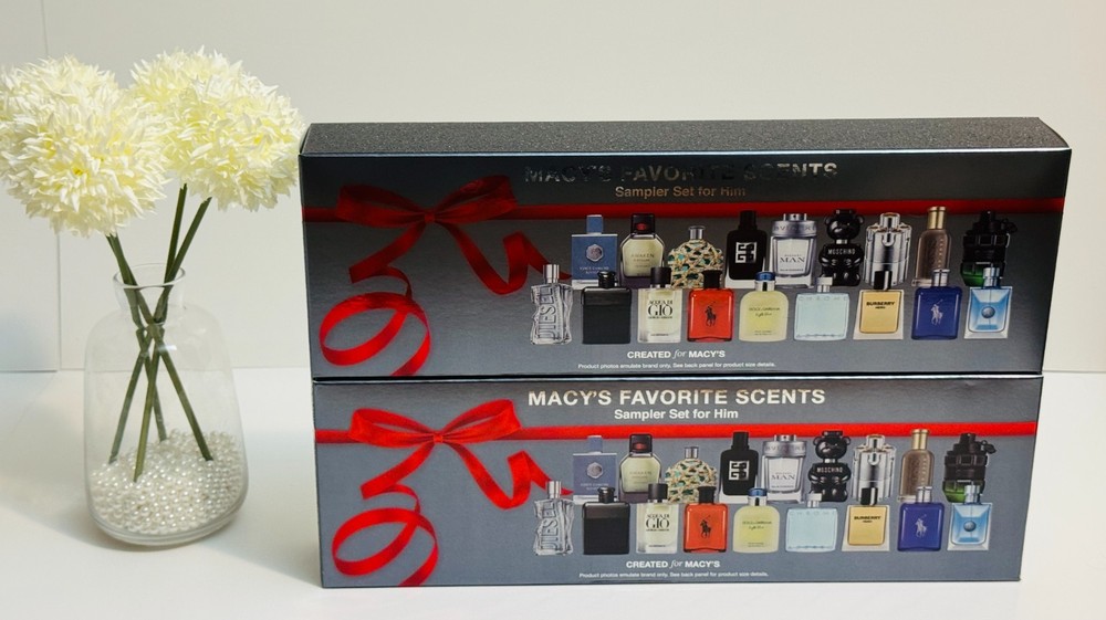 Holiday Macys’ Men 18Pc Discovery Fragrance Sampler Gift Set For Him