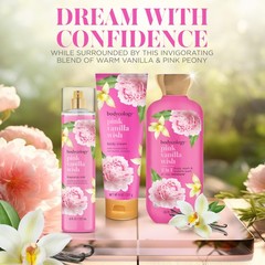 Bodycology Long-Lasting Fragrance Body Mist, Pink Vanilla 8 Fl Oz (Pack of 1)
