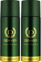 DENVER Hamilton Deo 165ML Each | Pack of 3 | Long Lasting Deodorant for Men