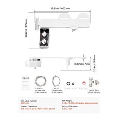 Bidet Attachment for Toilet, Hot & Cold Non-Electric Water Sprayer – Dual Retra