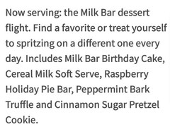 🥛MILK BAR🥨🥣🎂🥧🍬MINI FRAGANCE MIST SAMPLER~Bath Body~Travel Size~SHIP FREE