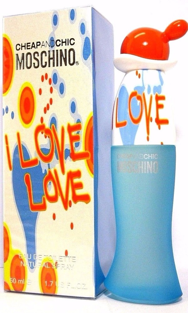 MOSCHINO CHEAP&CHIC I LOVE LOVE Eau De Toilette Spray 1.7 Oz / 50 ml BRAND NEW!