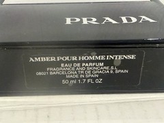 PRADA Amber Pour Homme INTENSE Eau De Parfum EDP 1.7 Fl Oz – New Un-Box As Shown