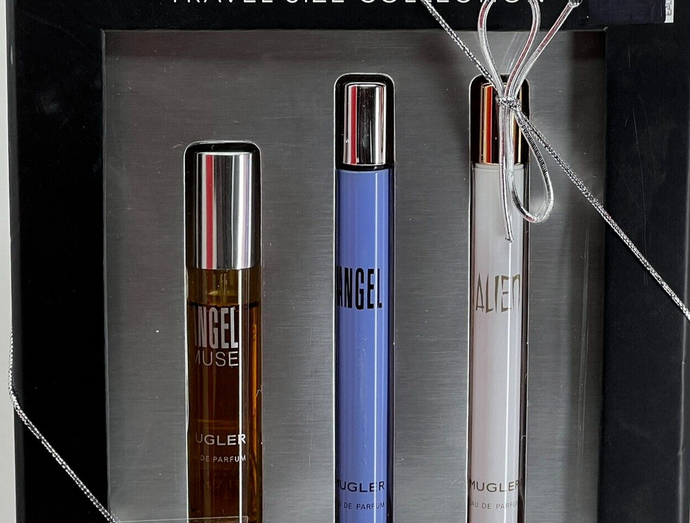 Mugler 3 PC Eau To Go VALUE Set EDP Spray Alien Angel Muse BLACK FRIDAY SALE