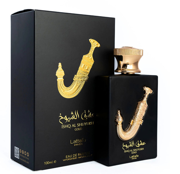 Ishq Al Shuyukh Gold by Lattafa Pride 100ml EDP Spray – Free Express Shipping
