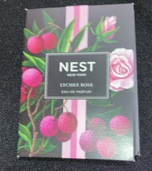 Nest Lychee Rose Eau de Parfum EDP Sample Spray .05oz, 1.5ml New in Card