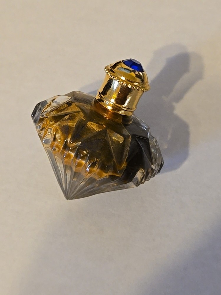 Faberge Grace De Monaco Perfume with Blue Jewel Top – Miniature Bottle