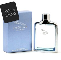 2x Jaguar Classic Blue Eau De Toilette Perfume For Men 100ml NEW & Sealed