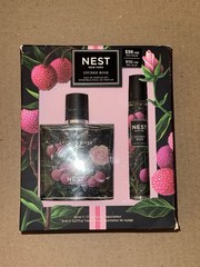 NEST New York Lychee Rose Eau de Parfum Duo Spray Set 1.7oz + .27oz New Sealed