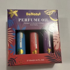 BeNatu Perfume Oil Travel Set 3x10ml Coconut Grapefruit Vanilla