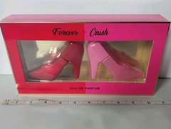 2 Dream Girl Forever Crush Perfumes Pink & Red Shoe Decanters Gift Set NIB