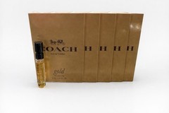 5x Coach Gold Parfum Sample Spray .06oz, 2ml *New 2025 Release*