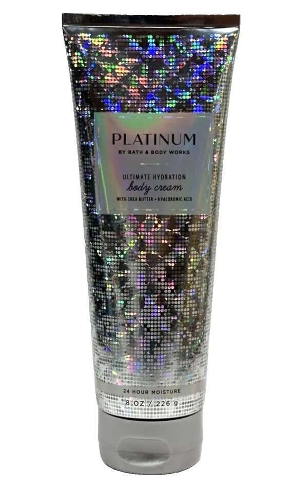 Bath & Body Works PLATINUM Body Cream 8oz New