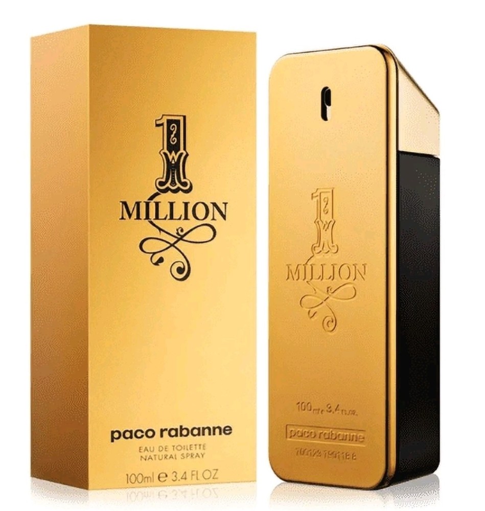 Paco Rabanne 1 Million Eau de Toilette Spray, Regular Size, 3.4 fl oz