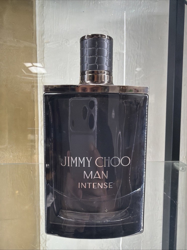 EMPTY BOTTLE JIMMY CHOO MAN INTENSE Cologne men edt 3.4 / 3.3 oz EMPTY BOTTLE