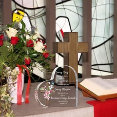 Durable Acrylic Christian Gifts – Inspirational Desk Decor with Uplifting Verses