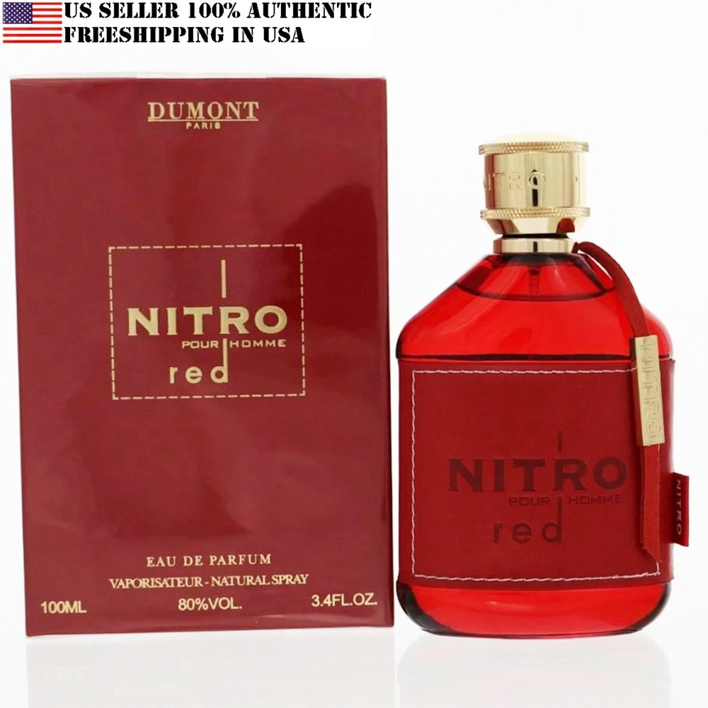 Nitro Red Pour Homme by Dumont Paris EAU DE PARFUM SPRAY 3.4 OZ for MEN