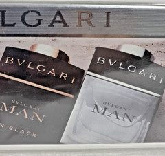 The Bvlgari Man Pocket Spray Collection- Man, Extreme, In Black .5 oz 15 ML each