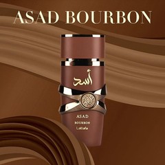 Lattafa Asad Bourbon for Unisex Eau de Parfum Spray, 3.4 oz / 100 ml New in Box