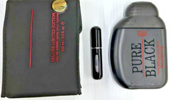 LAMIS PURE BLACK EAU DE TOILETTE SPRAY MEN 3.3 Oz / 100ml/Free Travel spray