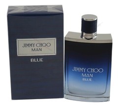 Jimmy Choo Man BLUE By Jimmy Choo 3.4/3.3oz/100ml Edt Spray For Men New In Box