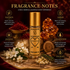 SCENTFARM Crimson Luxe Perfume Oil Long-Lasting Concentrated Roll-On Fragrance,