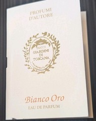 NEW Giardini Di Toscana Bianco Oro Eau De Parfum 2ml Travel Sample Spray Perfume