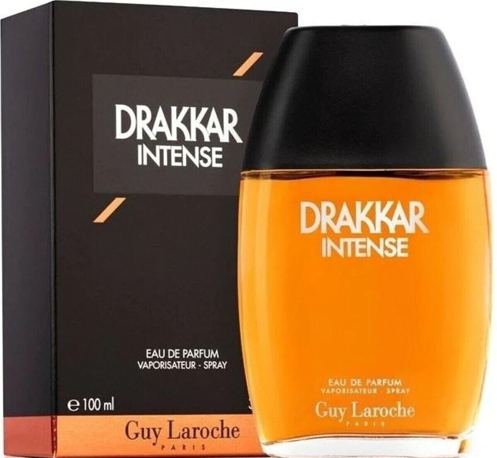 DRAKKAR INTENSE BY GUY LAROCHE -MEN-EDP-SPRAY-3.4 OZ-100 ML-AUTHENTIC-FRANCE