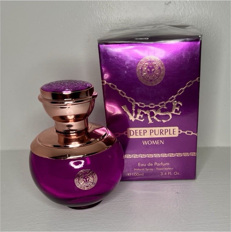 Verse Deep Purple Eau de Parfum Spray for Women 100ml / 3.4 fl oz