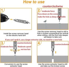 Valentine’s Gift: 6-Piece Damaged Screw Extractor Set for Effortless Repairs