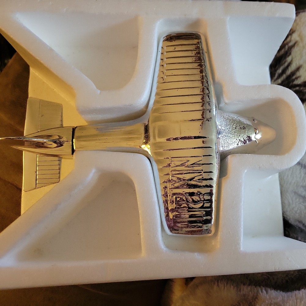1970s Avon Spirit Of St. Louis WindJammer Airplane Decanter Excalibur – C5