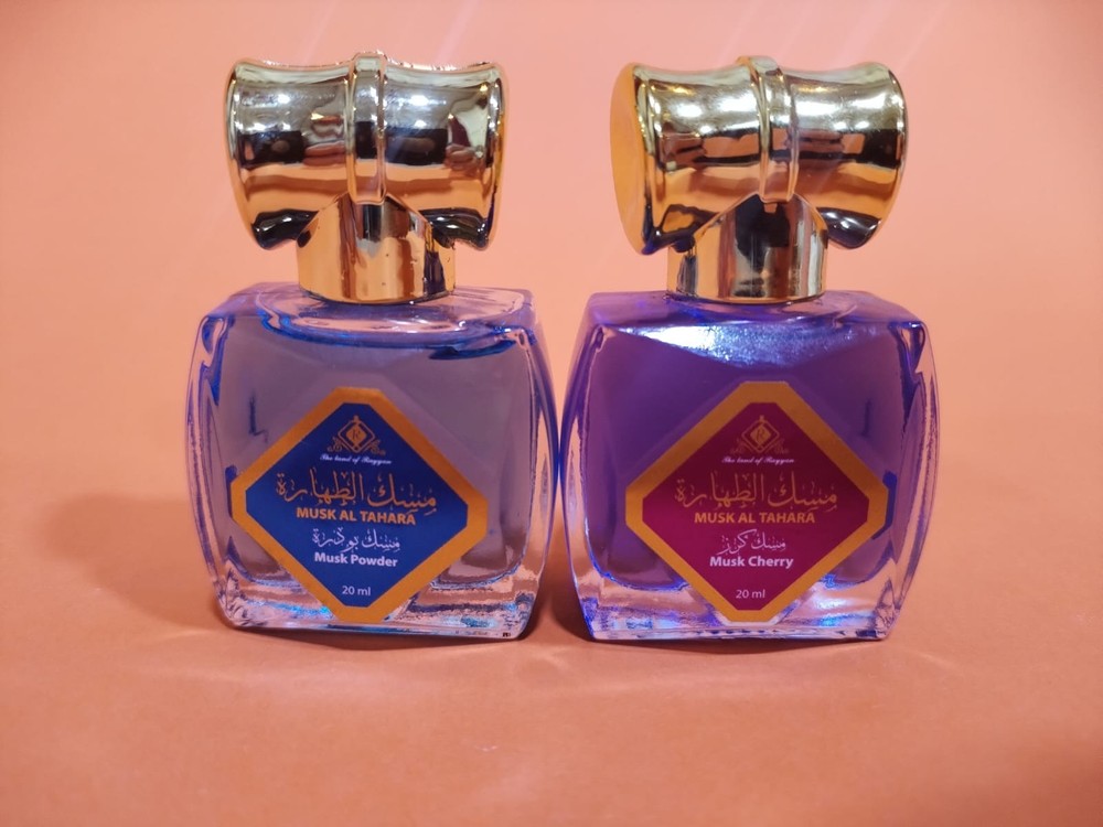2x20ml Powder Musk & Cherry Musk Tahara Perfume Oil Sweet Arabian مسك الطهارة