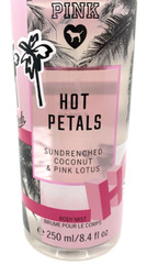RARE Victoria’s Secret HOT PETALS Mist LG 8.4oz SUNDRENCHED COCONUT & PINK LOTUS