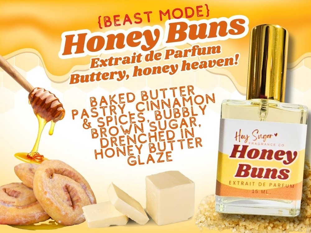 Honey Buns Perfume – Sweet Honey Butter Cinnamon Gourmand Long-Lasting Scent