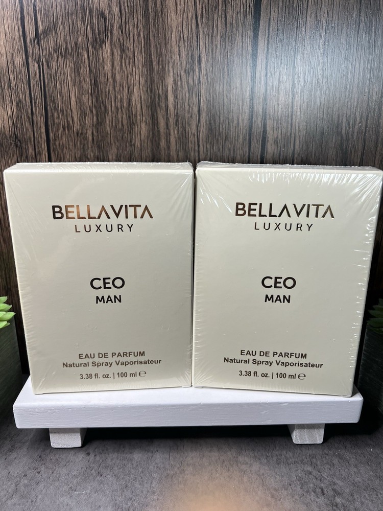 BellaVita CEO Man Eau de Parfum Spray, Regular Size 3.38 fl oz Exp 11/28