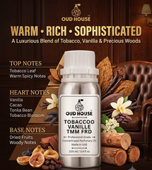 Oud House Tobaccoo Vanille TMM FRD Perfumery Oil 3.4 fl oz Tobacco Vanilla