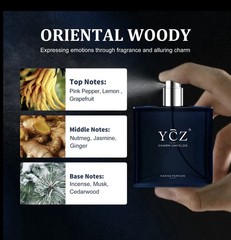 YCZ Charm Unfolds Marine Cologne/Perfume for Men – 1.7 fl oz (50ml) Natural