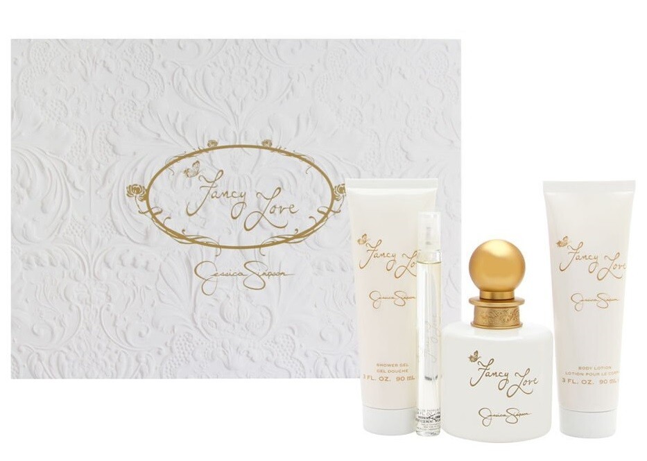 FANCY LOVE by Jessica Simpson for Women 4 pc SET 3.4 oz EDP Spray + LOTION + GEL