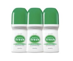 AVON FEELIN’ FRESH ROLL-ON DEODORANT | 3 VALUE PACK | 2.6OZ EACH