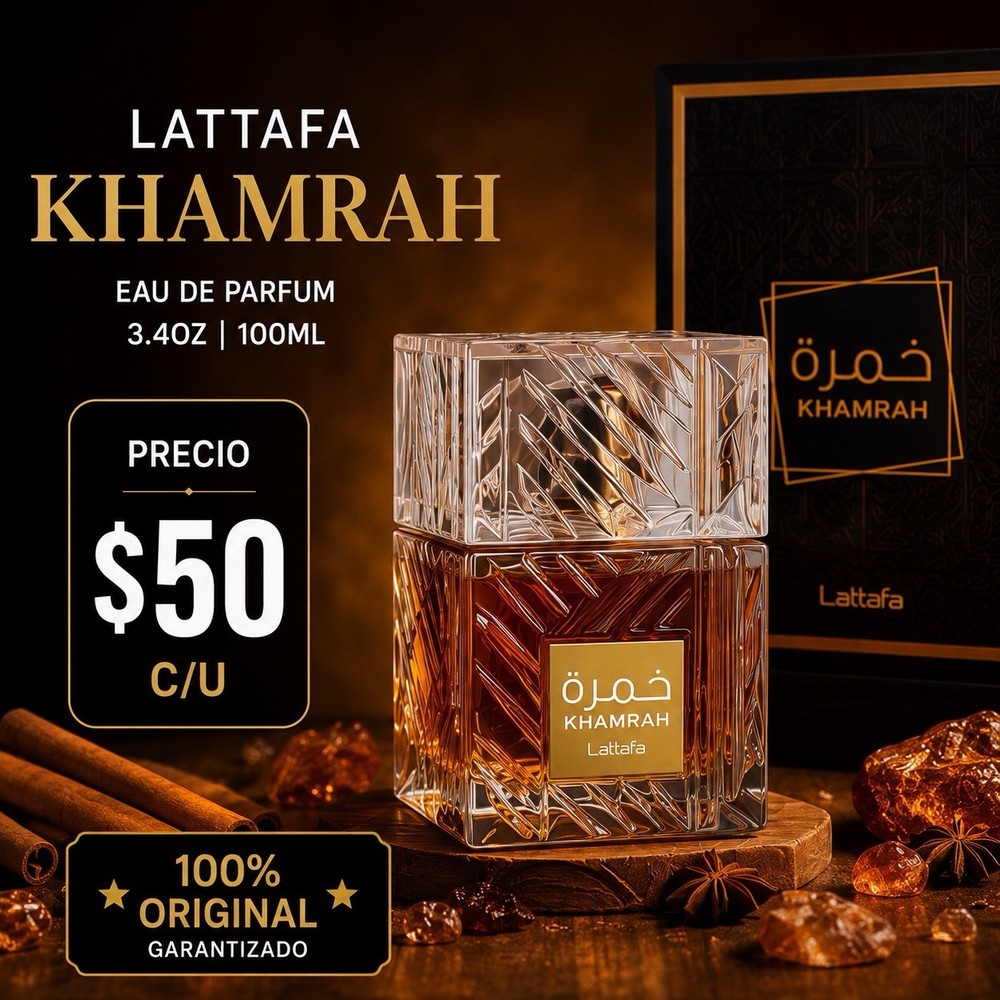Lattafa Khamrah Eau de Parfum Spray 3.4 fl oz Regular Size Long Lasting