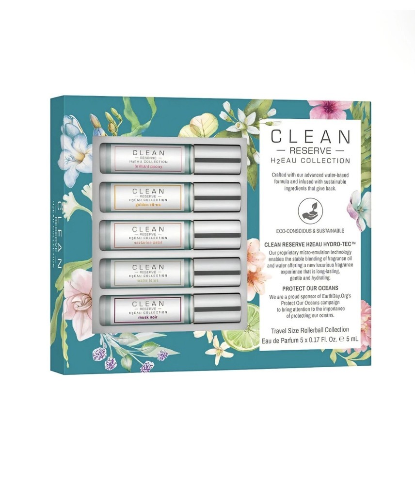 Clean Reserve H2Eau Collection Travel Size Rollerballs 5 EDP/ 0.17oz | Set Of 5