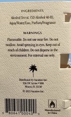 “Vacation” by Vacation Eau de Toilette Perfume Sample 1.5 ml / 0.05 oz New