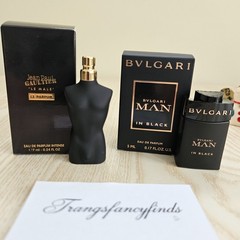 NIB! JPG Le Male Le Parfum 7ml + Bvlgari Man In Black EDP 5ml Mini for Blacklove