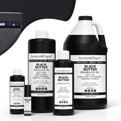 Black Butter 10 ml. Perfume Roll On Bottle Body Oil, 1/3oz Scented Fragrance Oil